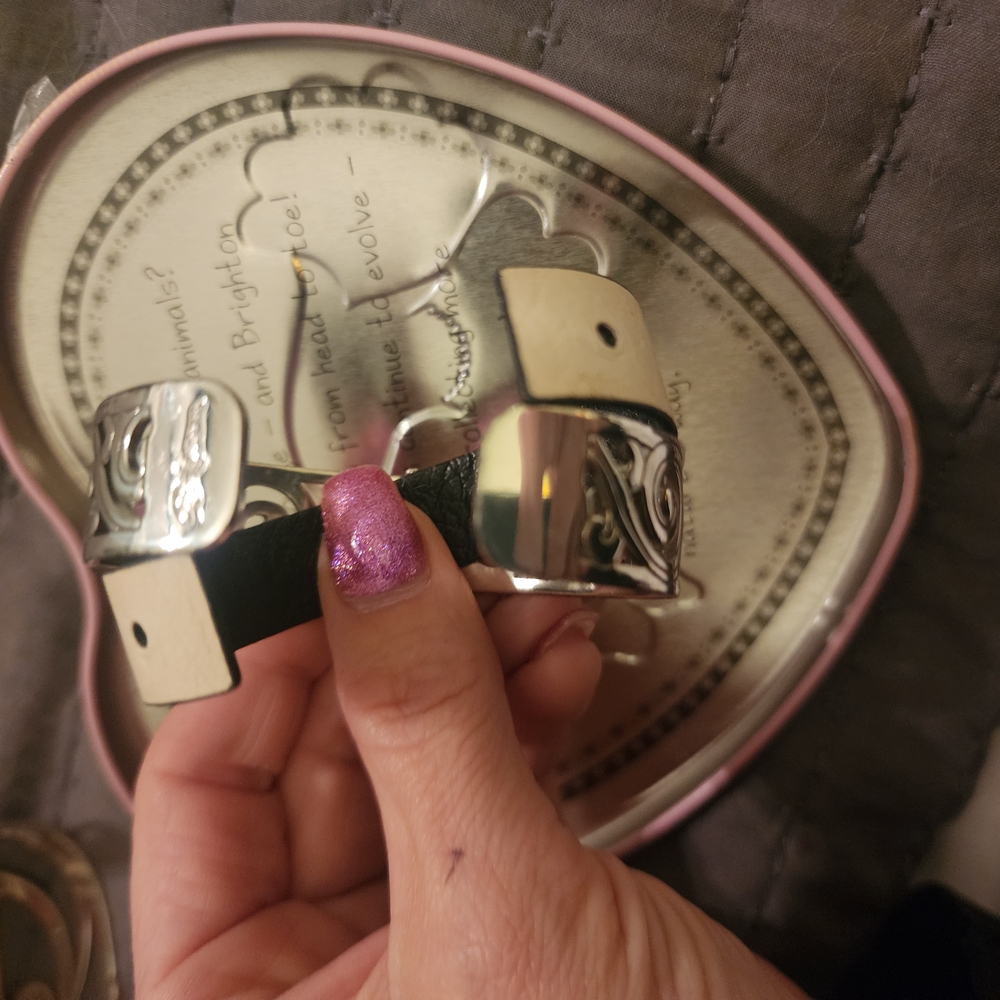 Silver and Black Bracelet